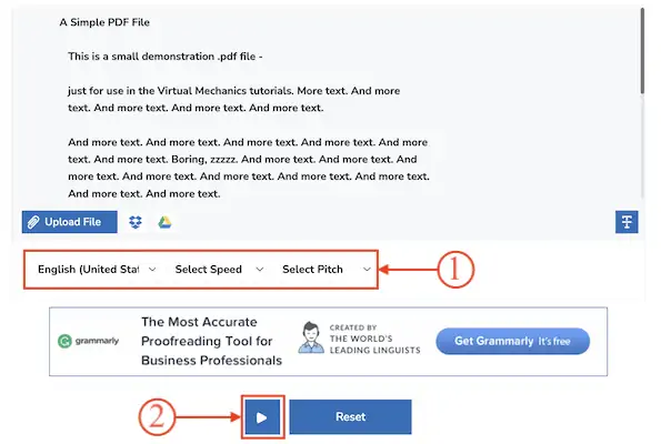 在 Small SEO Tools 中自定义阅读选项