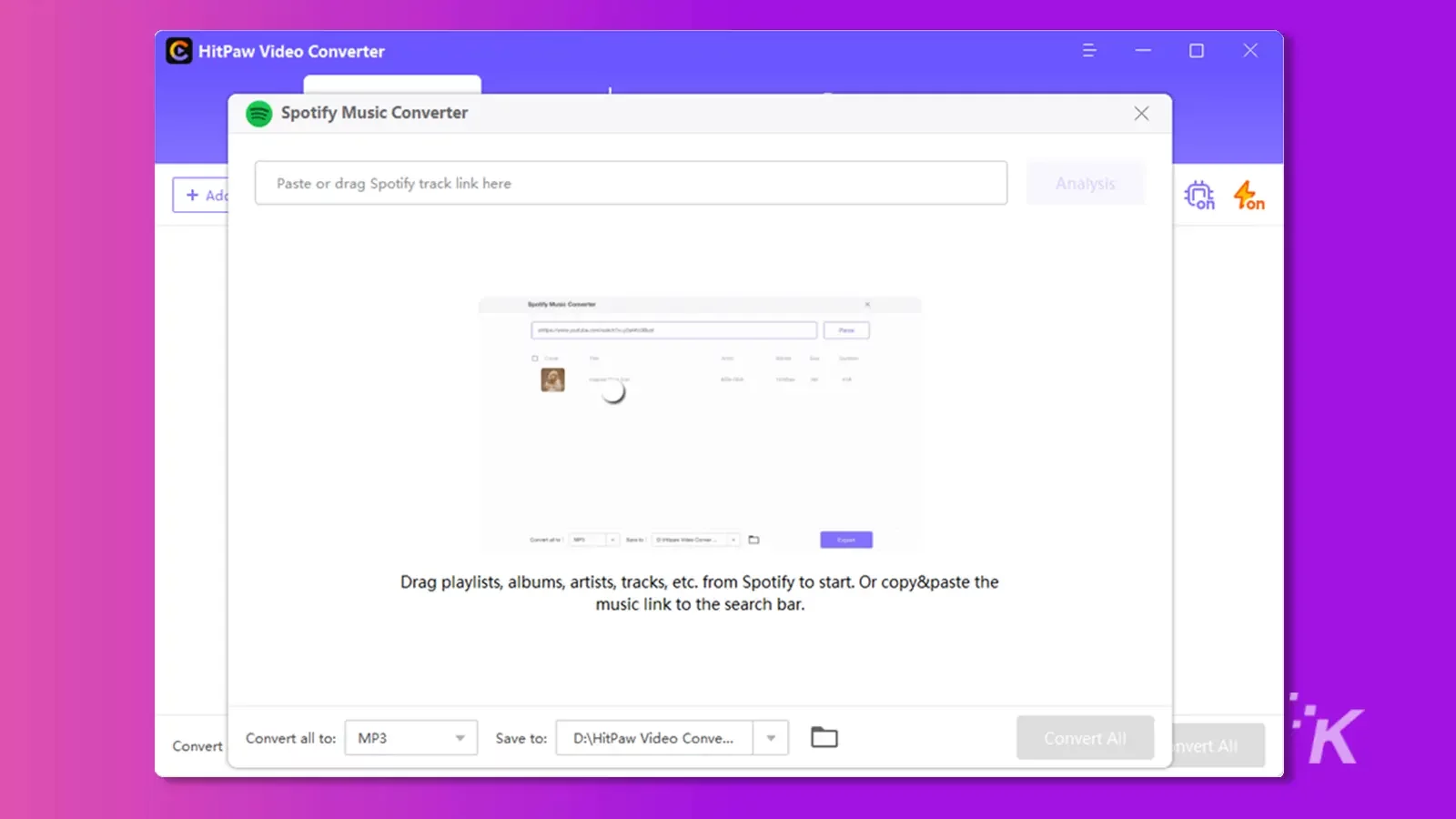 HitPaw Video Converter 應用打開一個文件