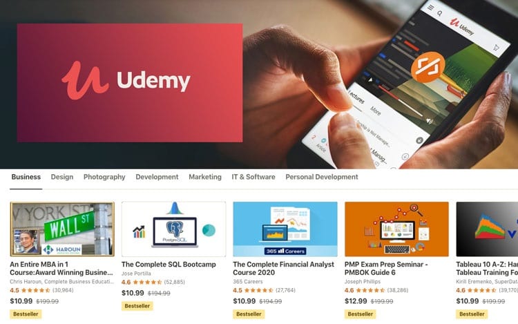 인증서가 있는 최고의 무료 온라인 코스 - The Tech Learn udemy courses