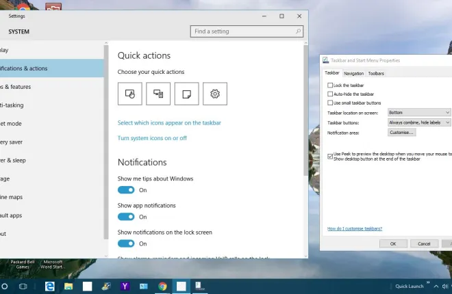 Windows 10 Görev Çubuğu Nasıl Özelleştirilir