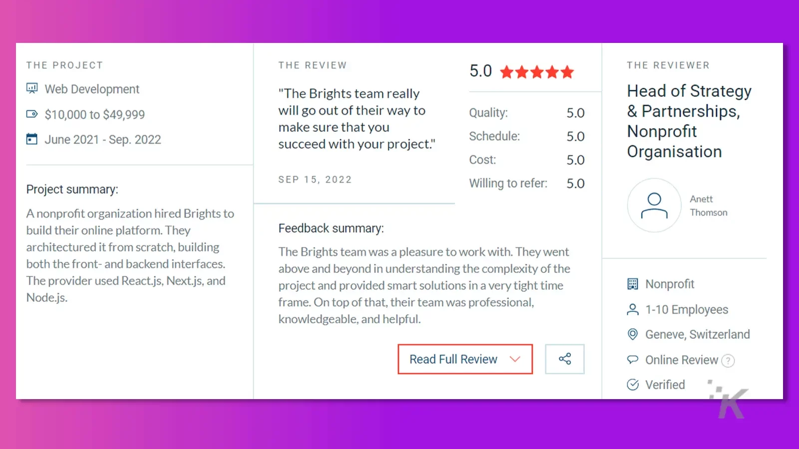 Ringkasan Proyek untuk pengembangan web dengan Vue.js