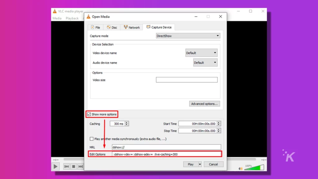 Configurando o VLC no switch Consol