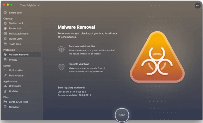 CleanMyMacX - كاشف البرامج الضارة CleanMyMacX - Malware Detector
