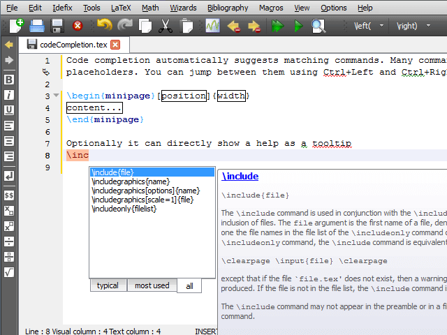 TeXstudio - Editor Teks LaTeX