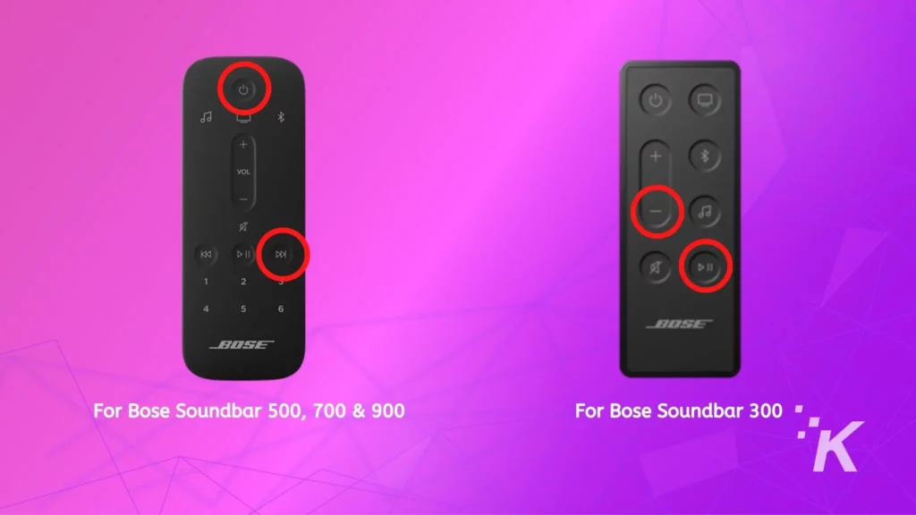 รีโมทซาวด์บาร์ Bose