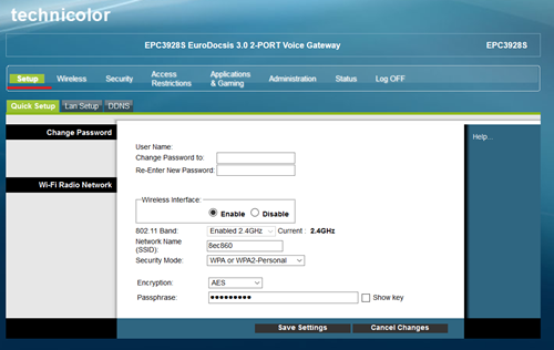 Configuración del sitio del enrutador