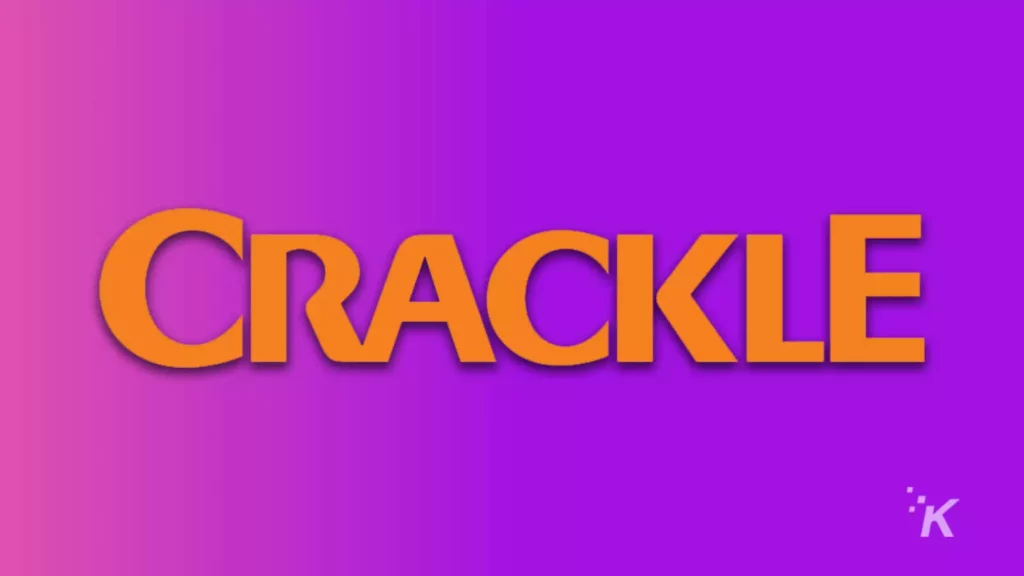 crepitar letras de tv em fundo roxo