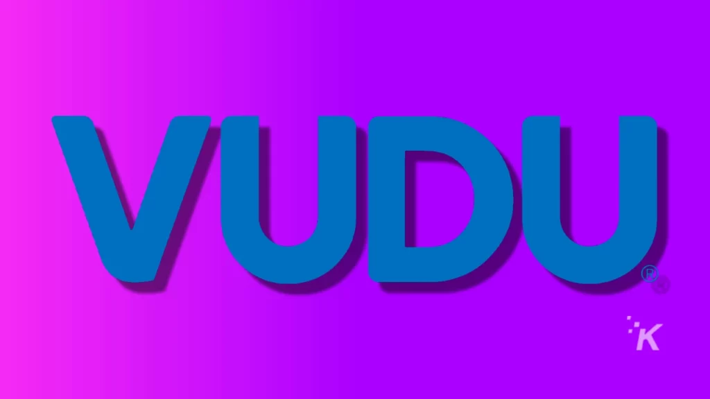 logotipo vudu em um fundo roxo
