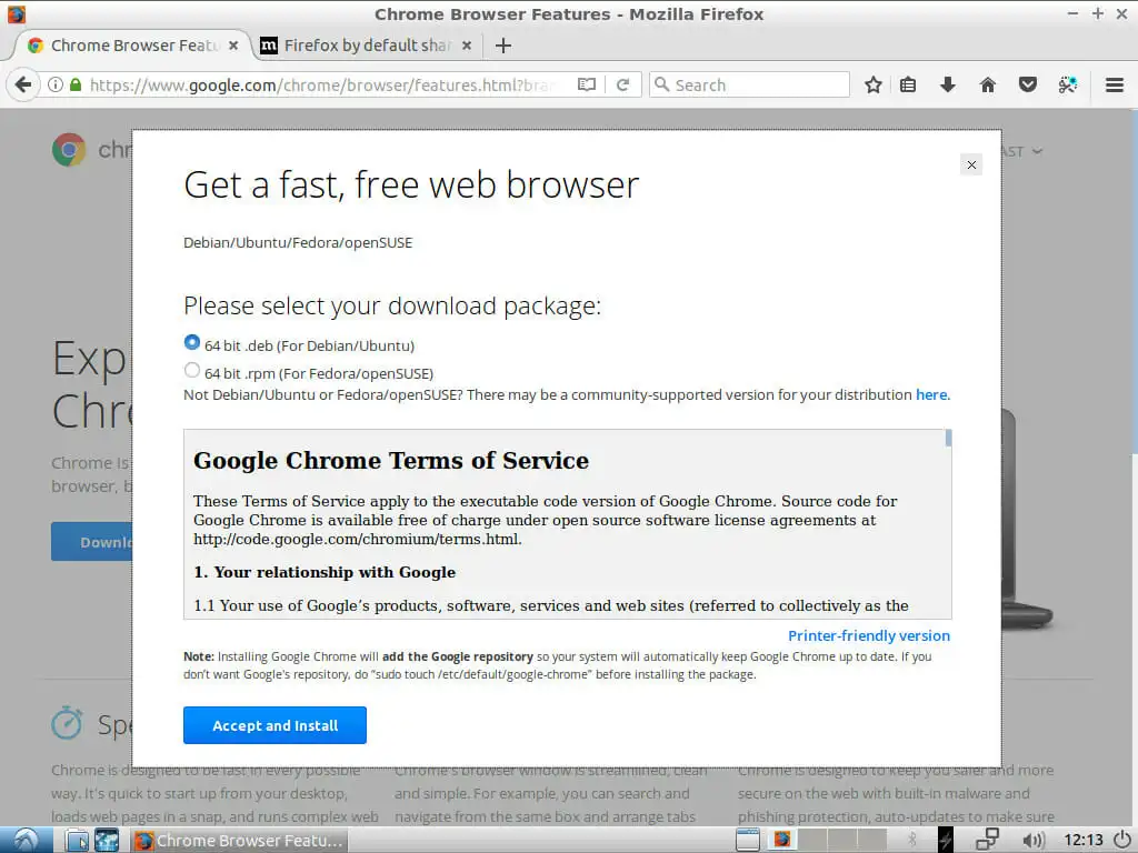 Télécharger Chrome pour Linux