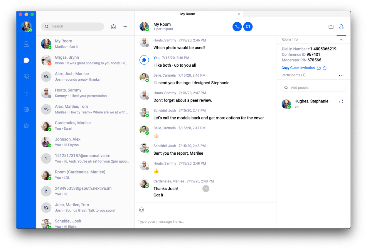 Nextiva 團隊室