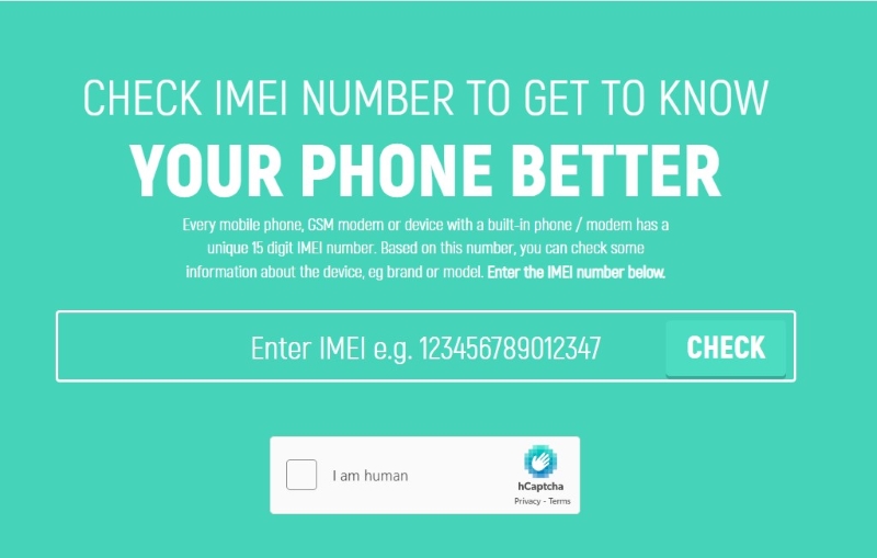 method 2: imei.info