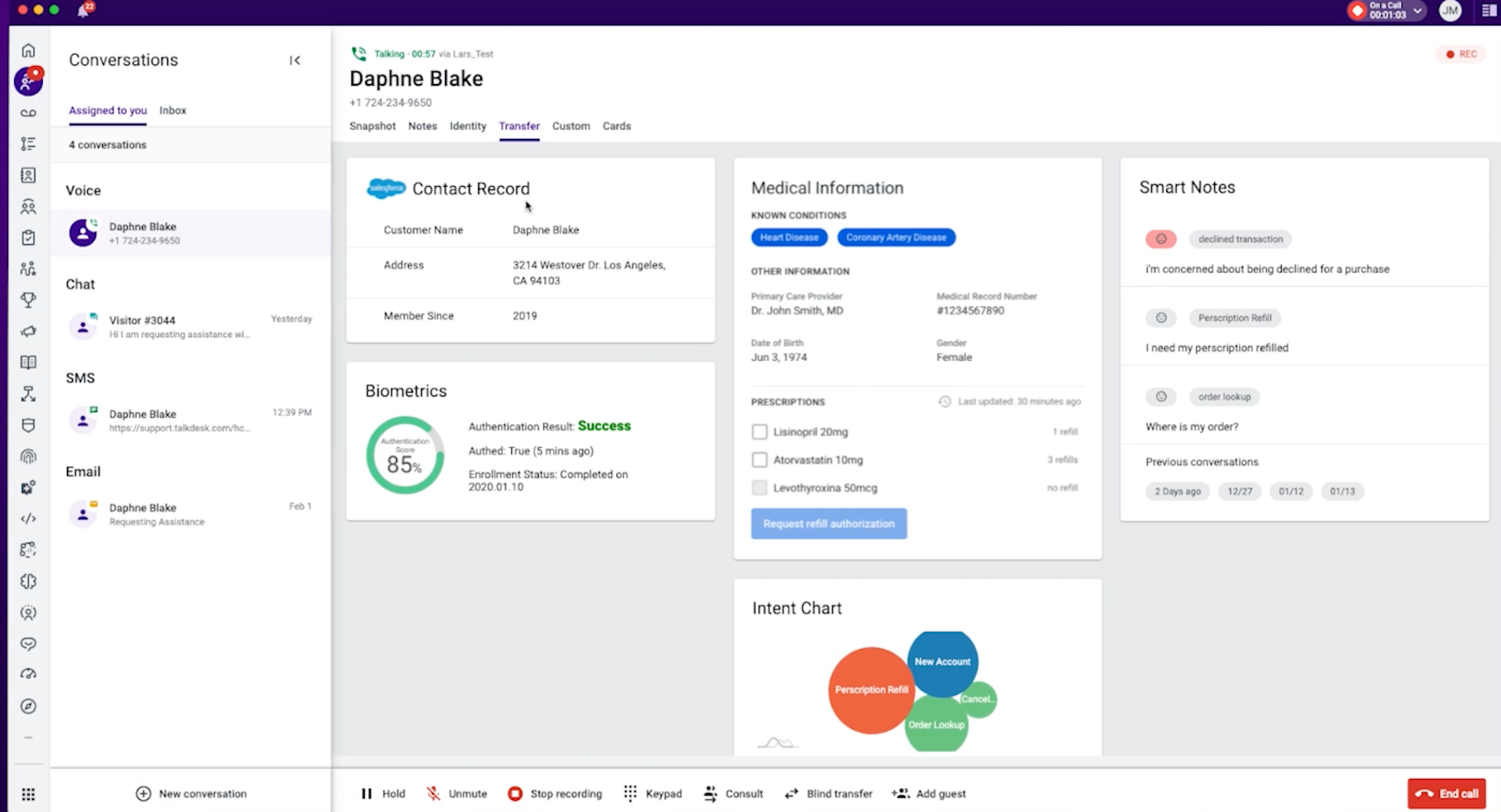 محادثات Talkdesk