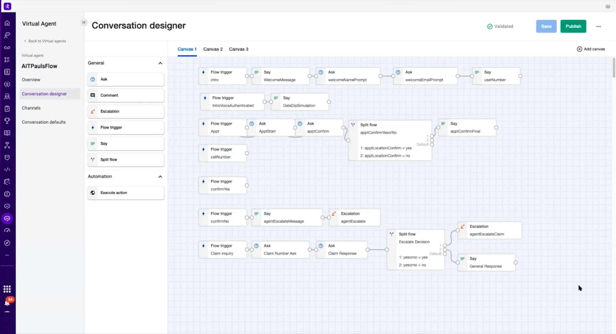 IVR 대화 디자이너 talkdesk