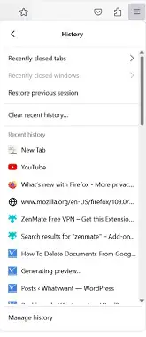 Karta historii Mozilli