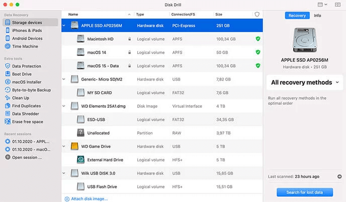 Bor Disk untuk Mac Disk Drill for Mac