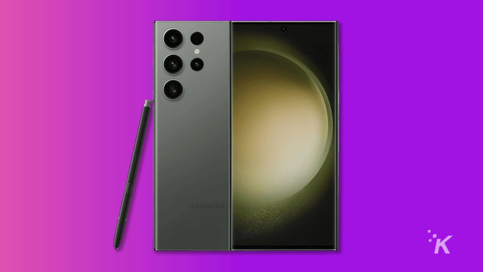 Samsung S23 Ultra باللون الأرجواني