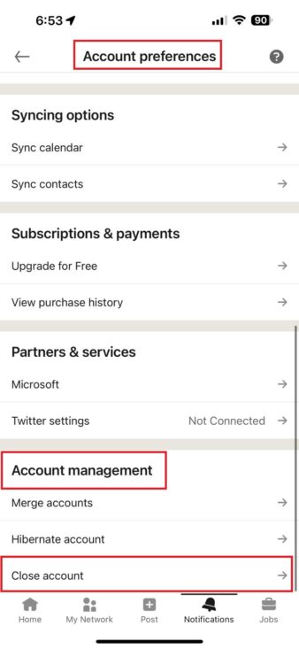 how to delete linkedin account permanently or temporarily [2023] - del 4 e1676885827376