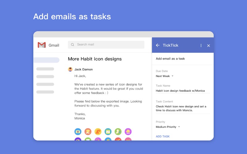 adicionar ticktick gmail ticktick for gmail