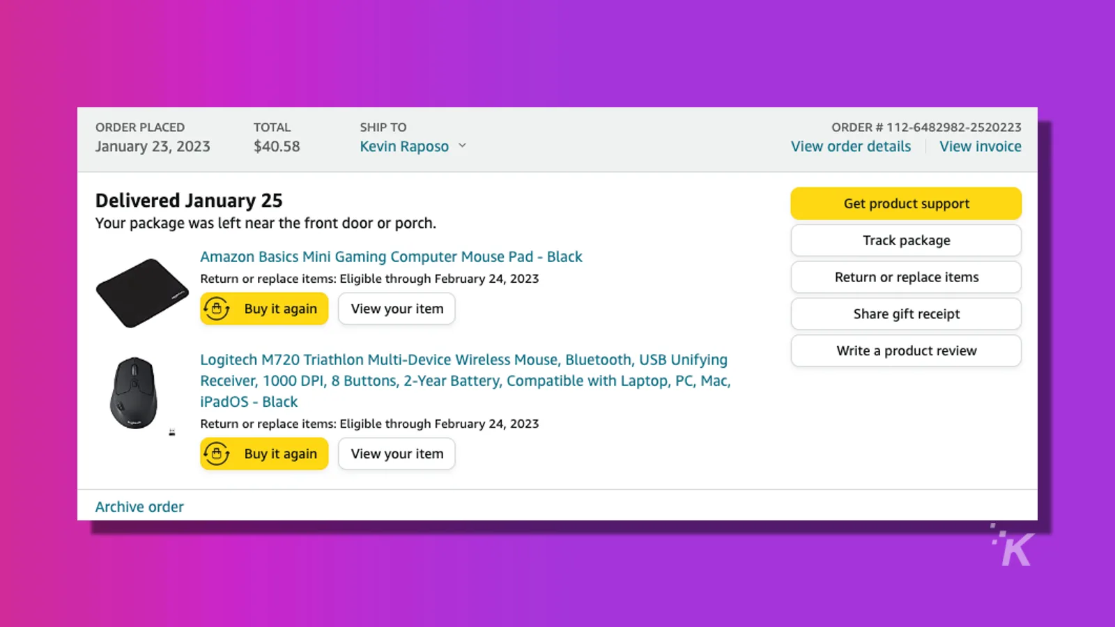 ratón logitech m720 compra en Amazon