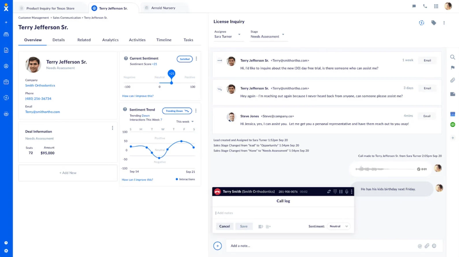 Características clave de Nextiva