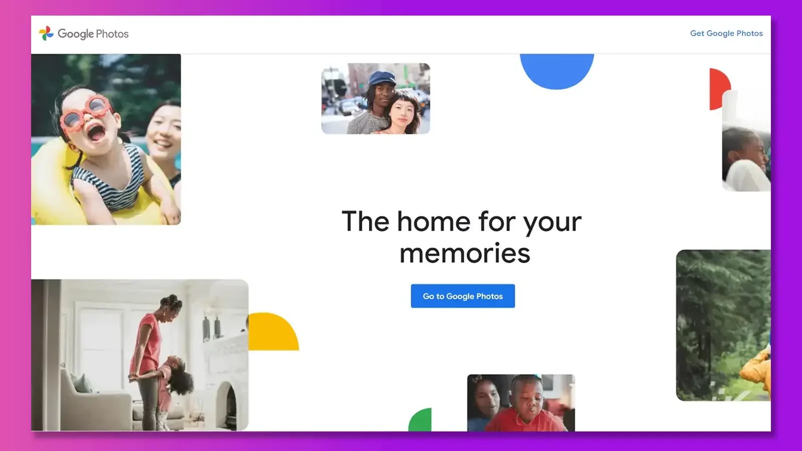 Google Fotoğraflar web sitesi