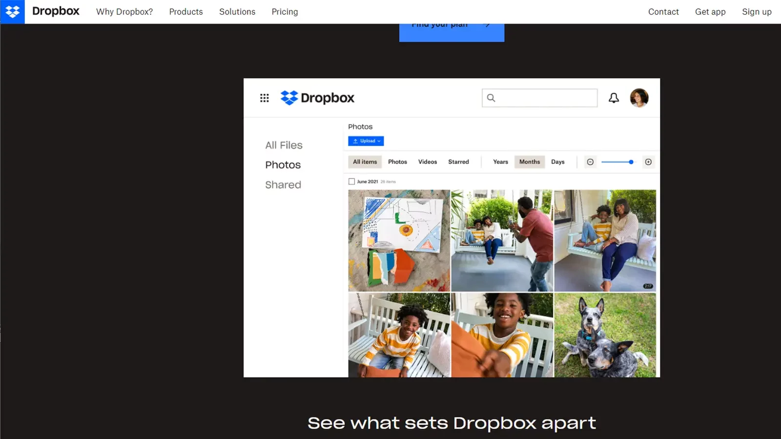 DropBox web sitesi