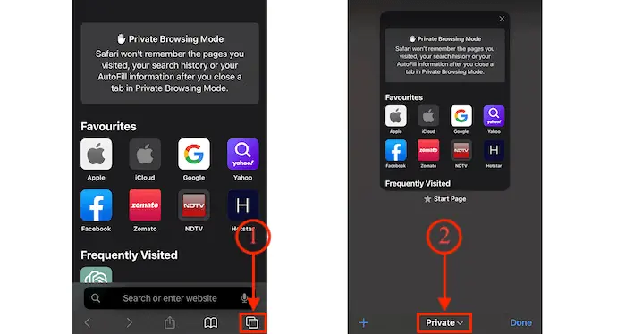 Matikan Mode Penjelajahan Pribadi di Browser Safari