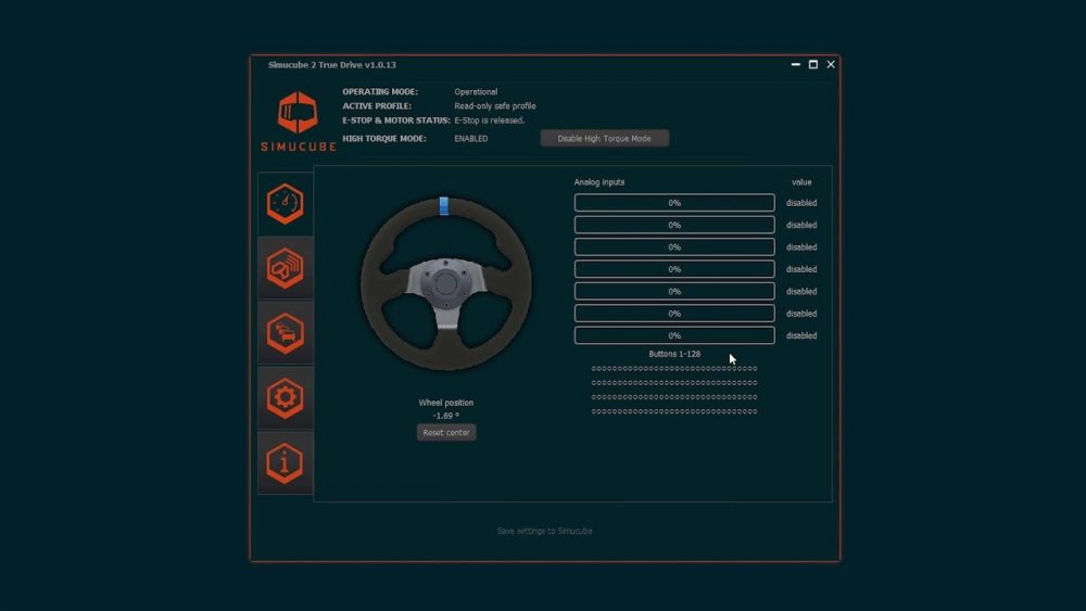 Logiciel Simucube True Drive