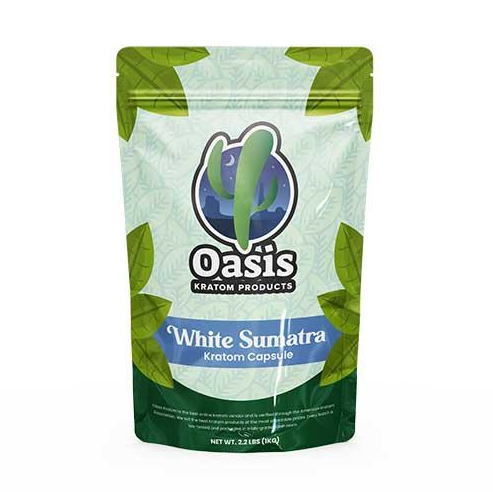 Oasis Kratom White Sumatra Kratom Cápsulas