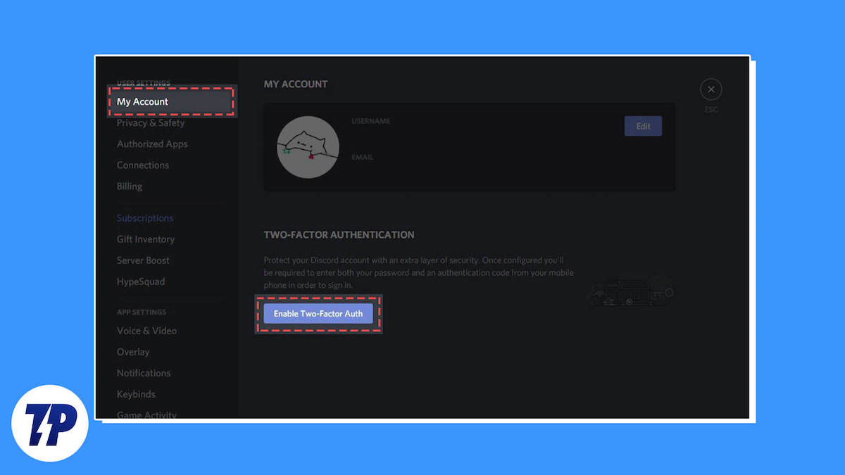 how to enable 2fa on discord