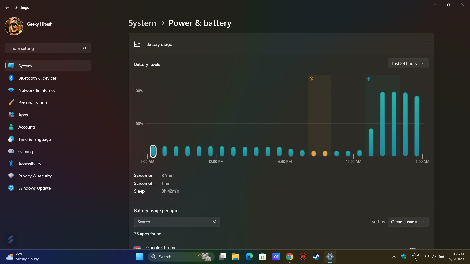 asus vivobook s15 oled full review: battery stats 2