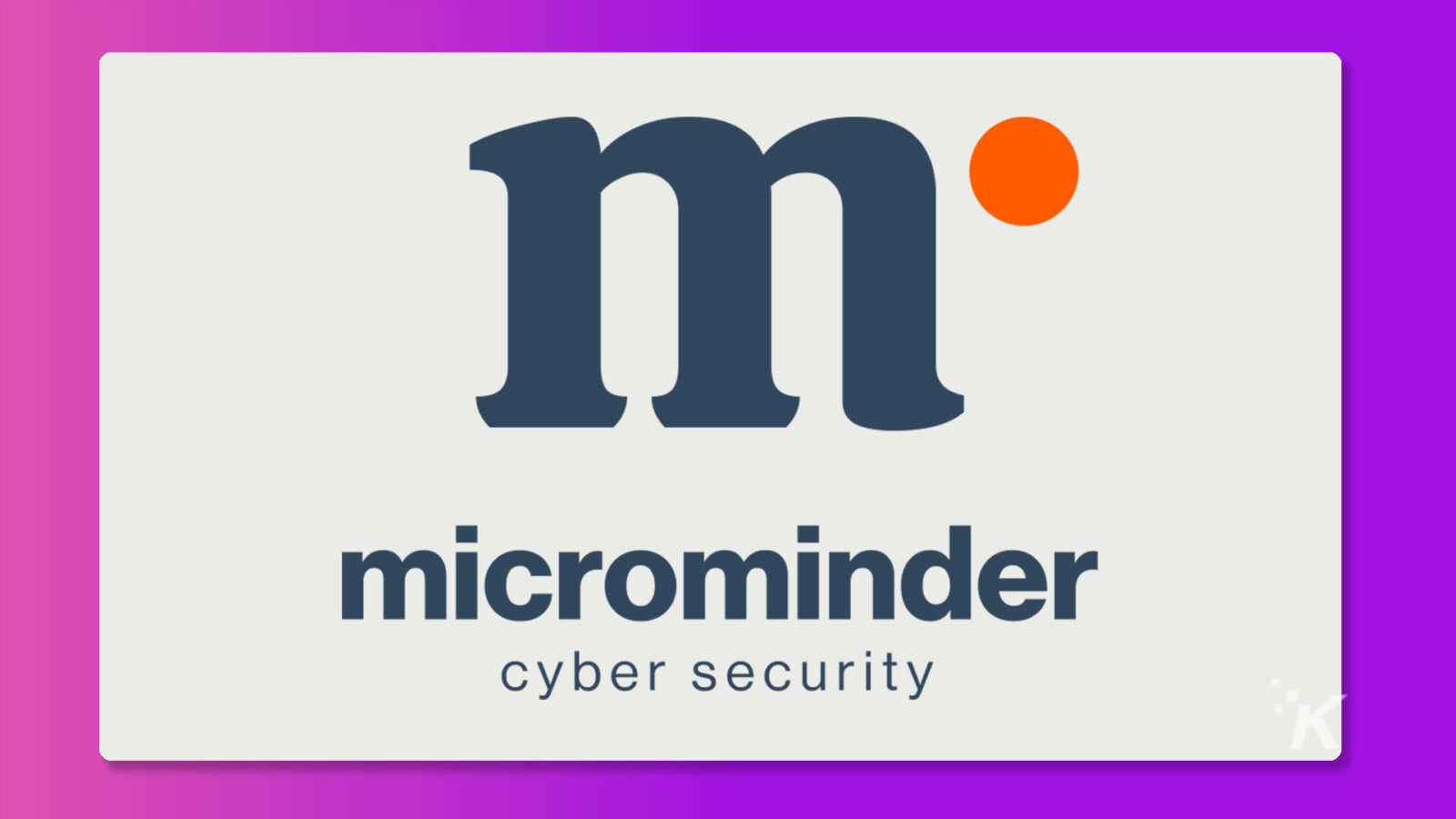 Microminder 사이버 보안 로고