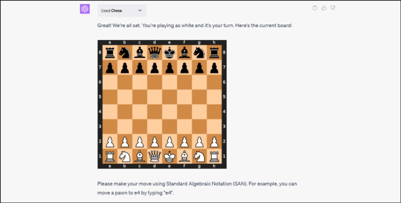 chess game chatgpt plugin