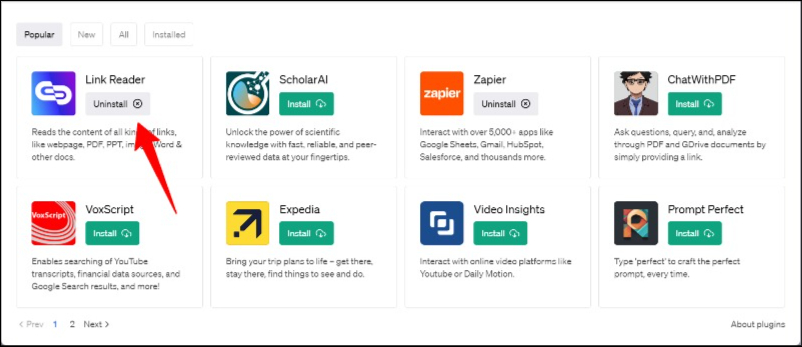 linkreader chatgpt plugin