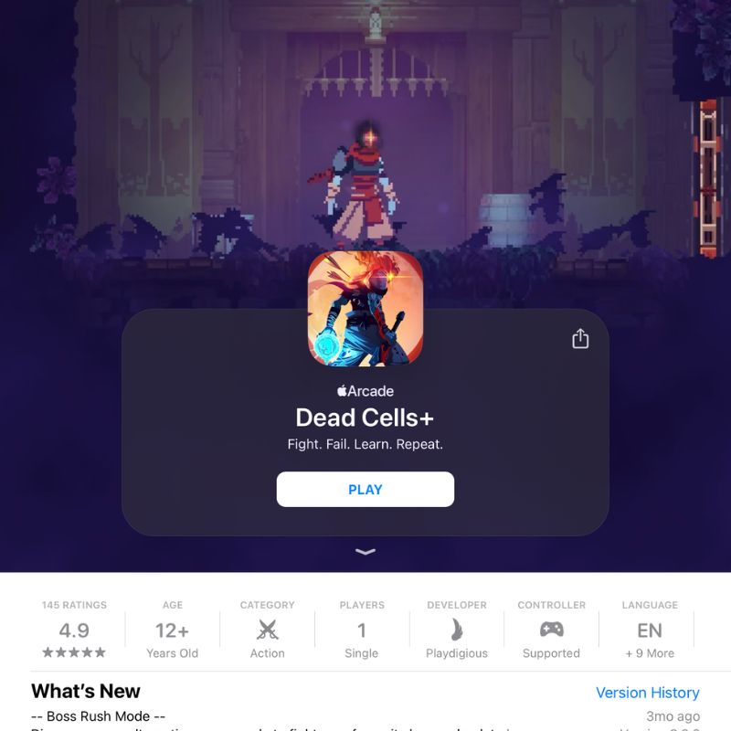 dead cells the game on ipados