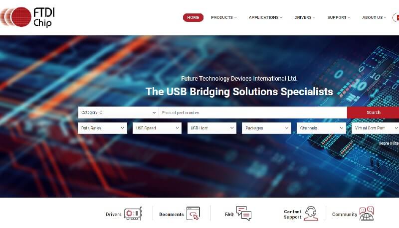 Official Website of FTDI Drier -Search your driver