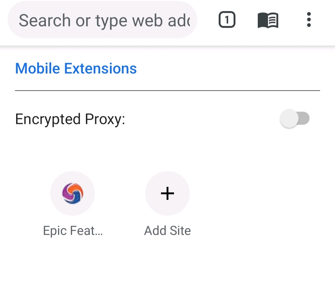 epic browser homepage