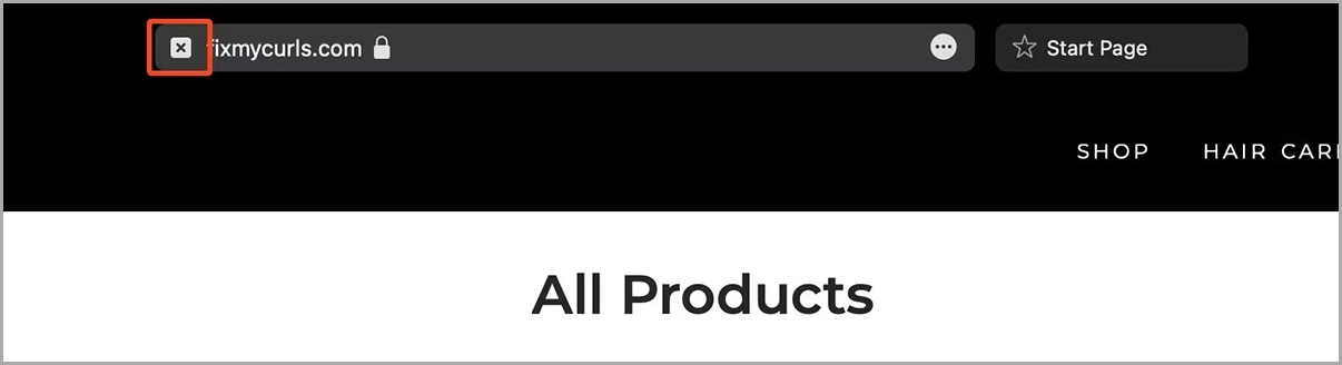 closing tabs on safari on mac