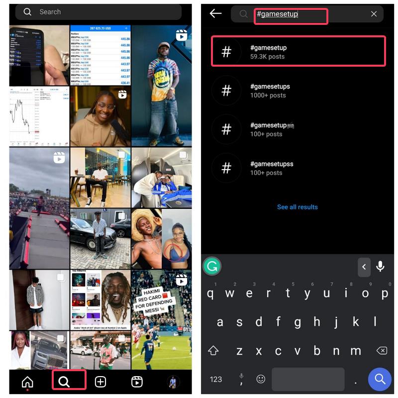 search instagram by image using hashtags