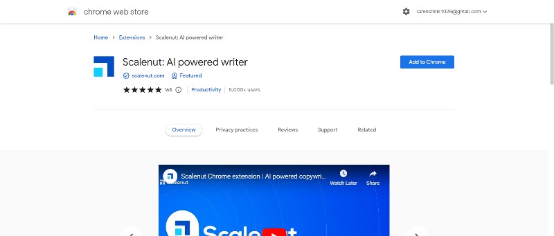 scalenut google chrome extension