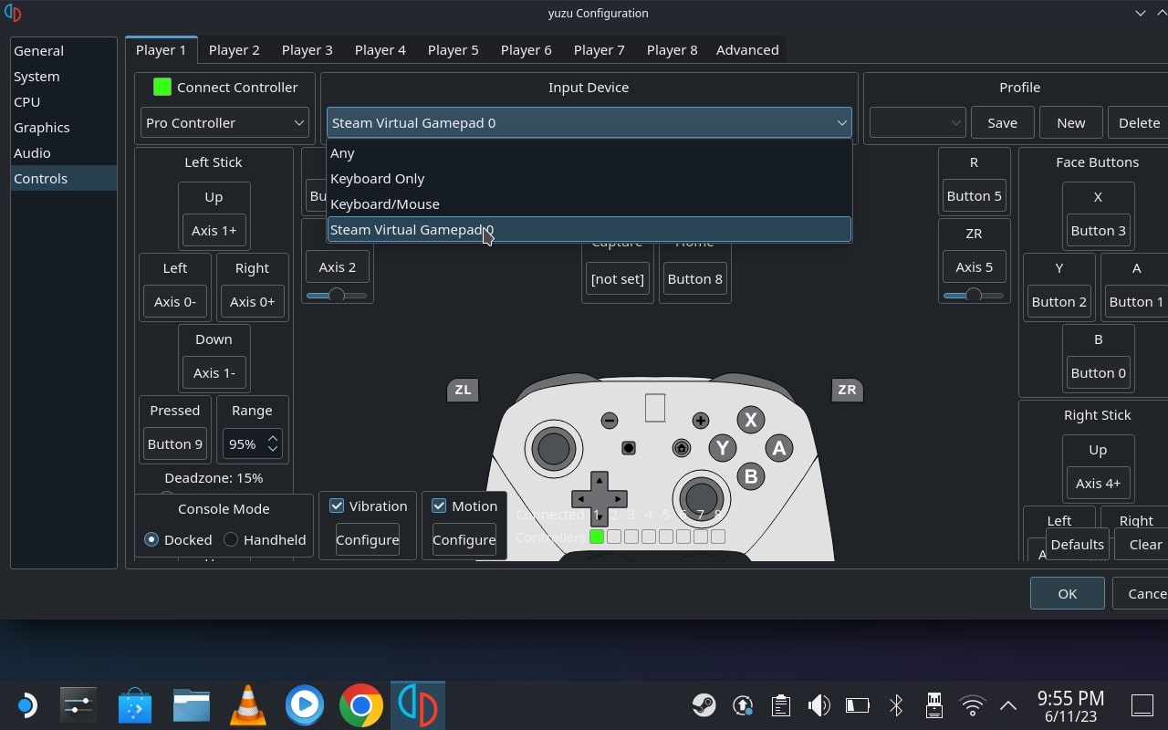 change the settings as per your need