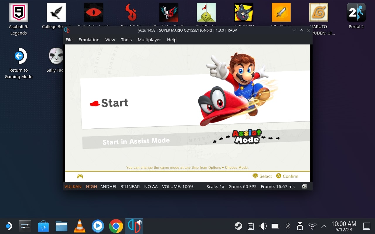 super mario on yuzu