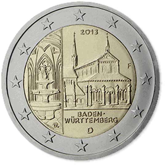 Moeda de 2 euros da Alemanha 2020 - BRANDENBURG 15 Moneda 2 Euros Alemania 2013 BADEN WURTTEMBERG