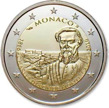Monede valoroase de 2 euro pe care le poți face o avere 16 Coin 2 euros 150th anniversary of the foundation of Monaco by Charles III