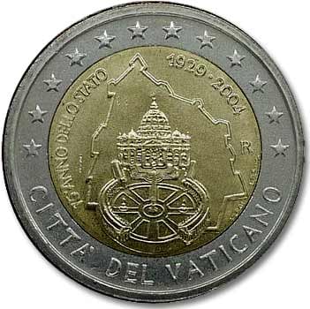 Monede valoroase de 2 euro pe care le poți face o avere 20 Coin 2 euros 75th anniversary of the founding of the Vatican City