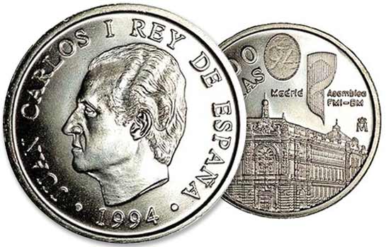 2000 peseta perak, semua tentang koin Spanyol yang terkenal ini 2 Moneda de 2000 pesetas de 1994