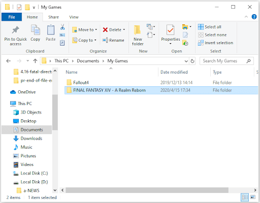 Open the Game Folder