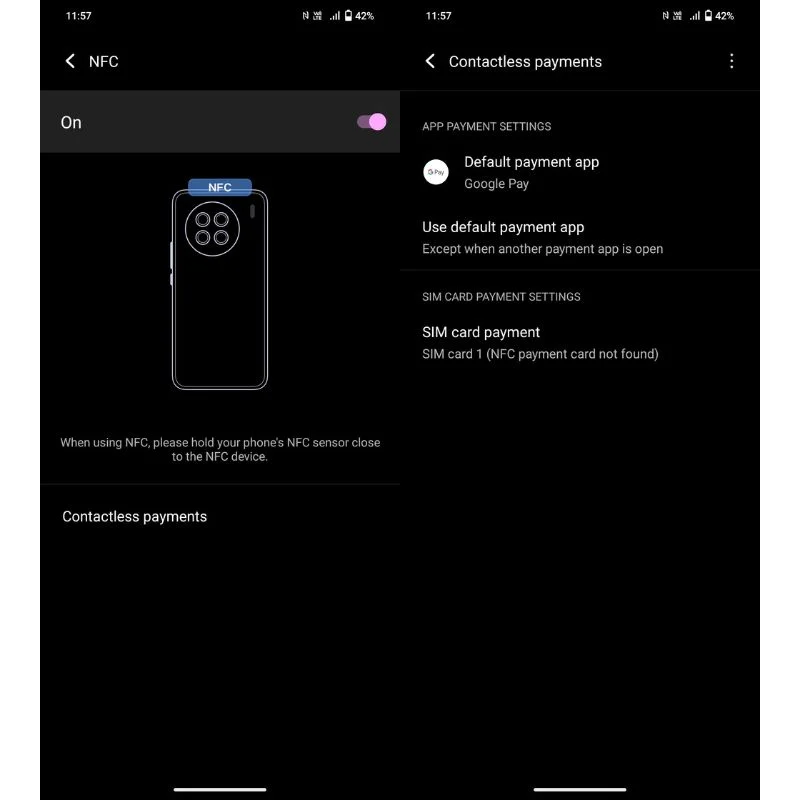 set google pay as default