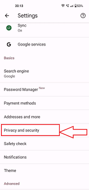 Ícone de privacidade e segurança