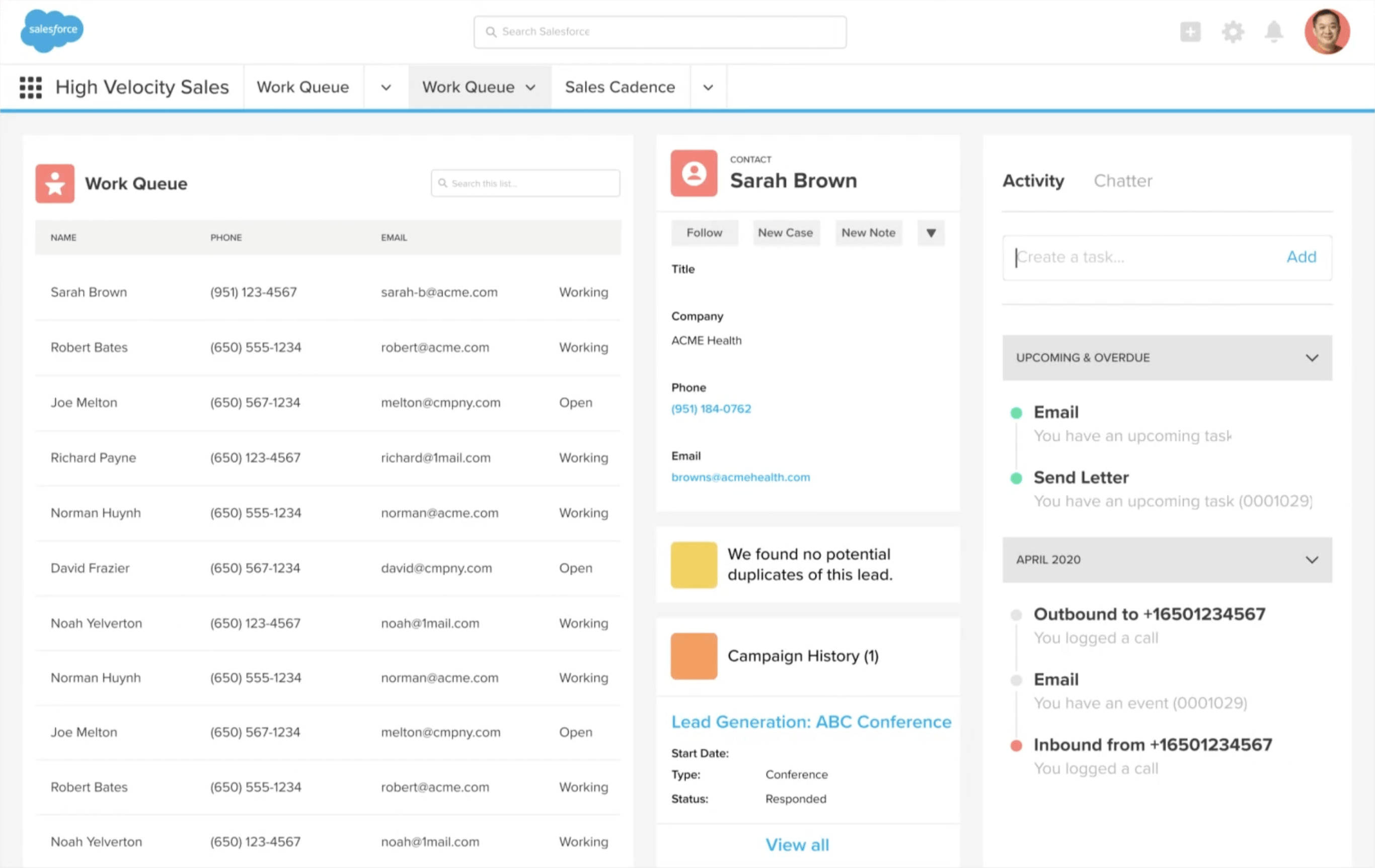 RingCentral Salesforce 集成